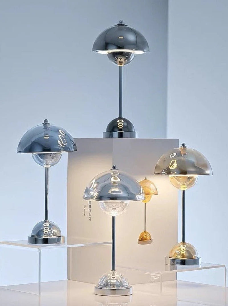 Nordic Flowerpot Table Lamp — Dimmable, Portable & Iconically Modern