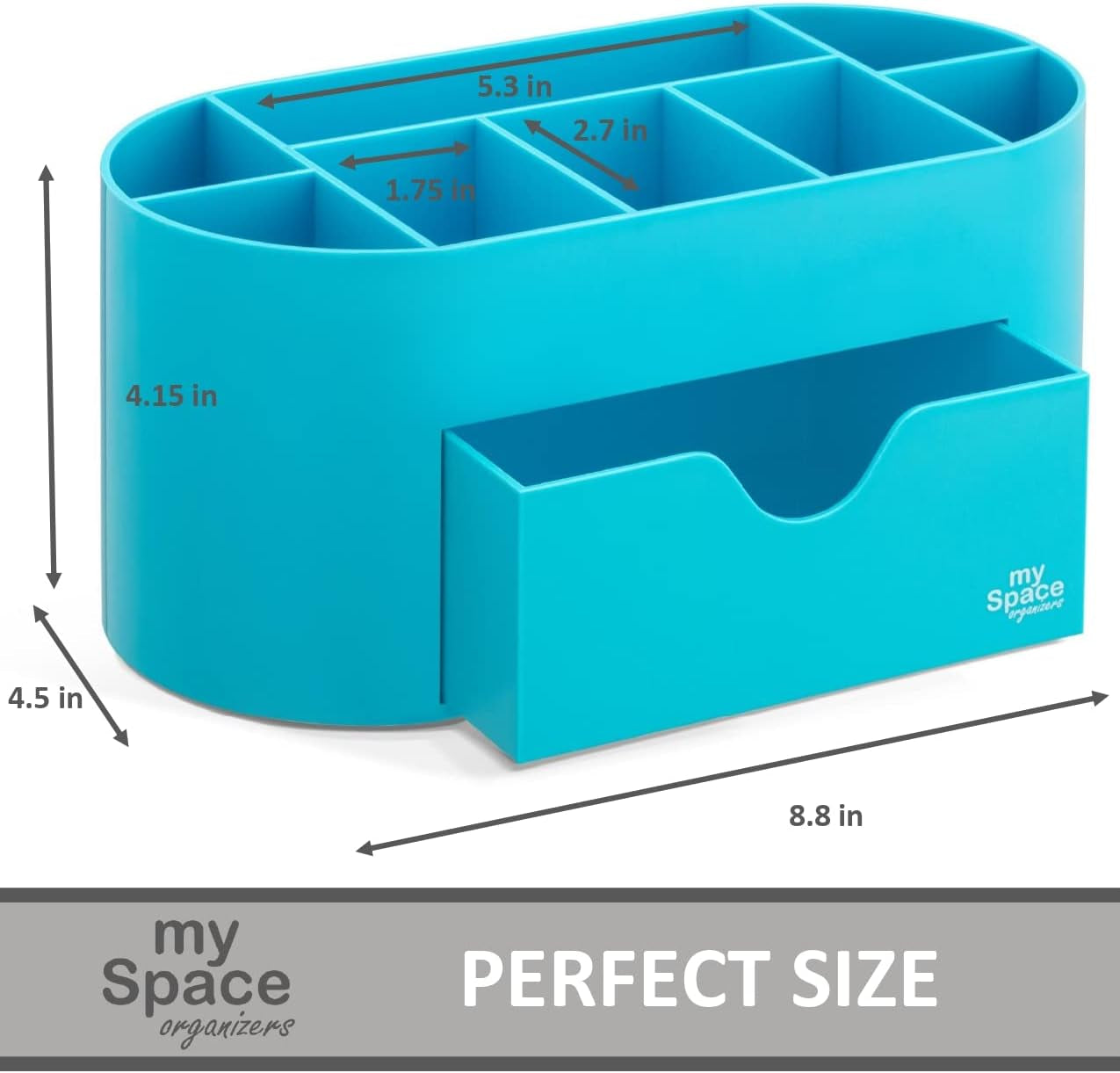 Blue Desk Organizer — All‑in‑One Office Supply Caddy