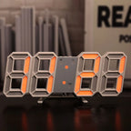 Nordic Digital Alarm Clock — Modern LED Wall & Table Clock with Calendar & Thermometer