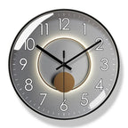 Norviga Noir — Black Scandinavian Wall Clock with Quartz Movement