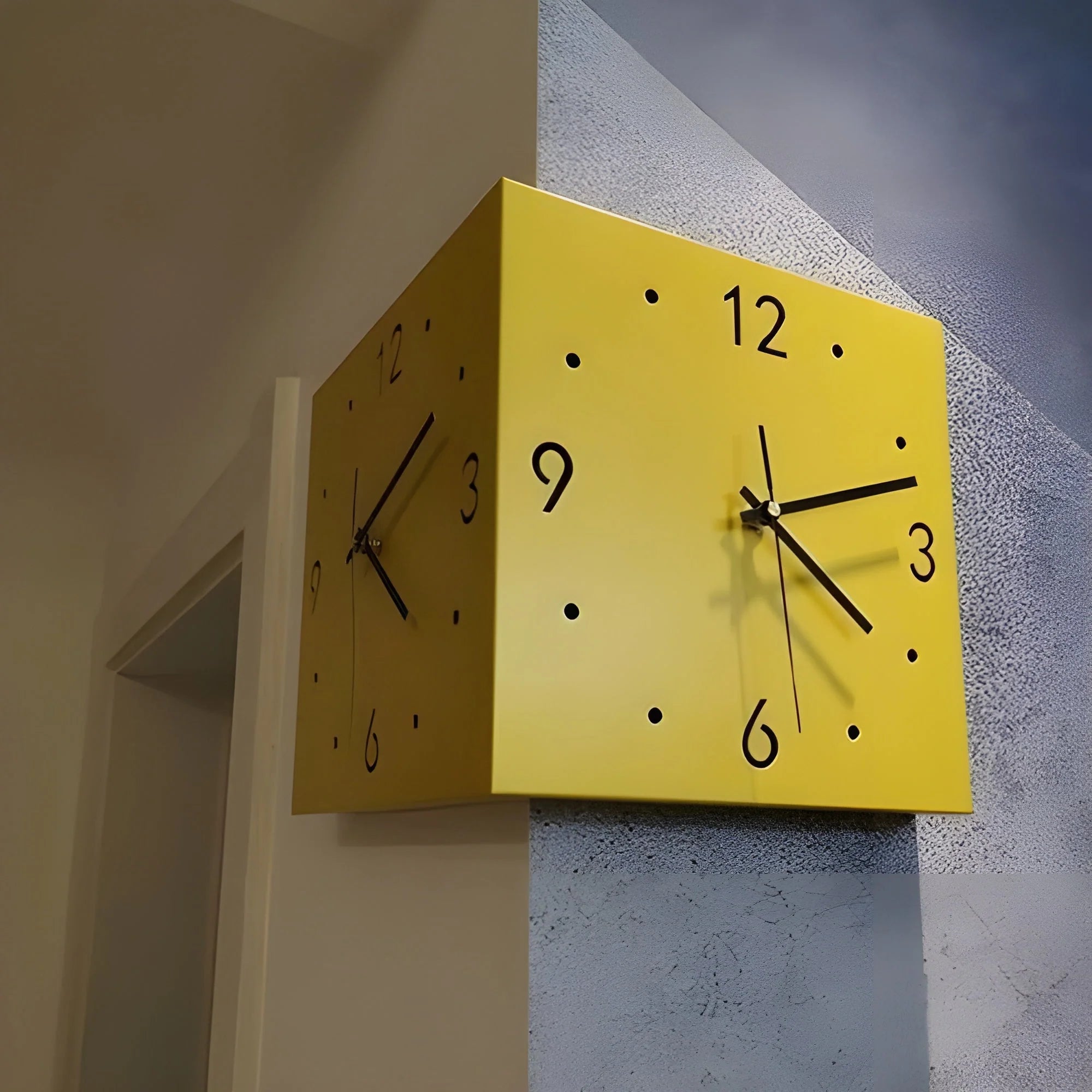 Garduru Clock — Elegant Double‑Sided Wall Clock