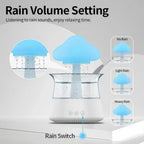 Relax Cloud Rain Diffuser: Ultrasonic Aromatherapy Humidifier with Colorful Lamp