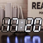 Nordic Digital Alarm Clock — Modern LED Wall & Table Clock with Calendar & Thermometer
