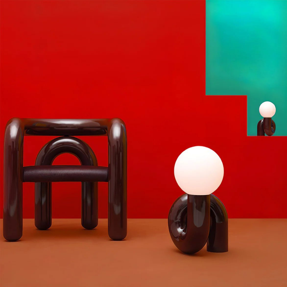 Modern Quirky Chunky Table Lamp — Playful Sculptural Lighting for Contemporary Interiors