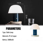 Nordic Cute Mushroom Setago Table Lamp - Dimmable Portable Quirky Nursery Light