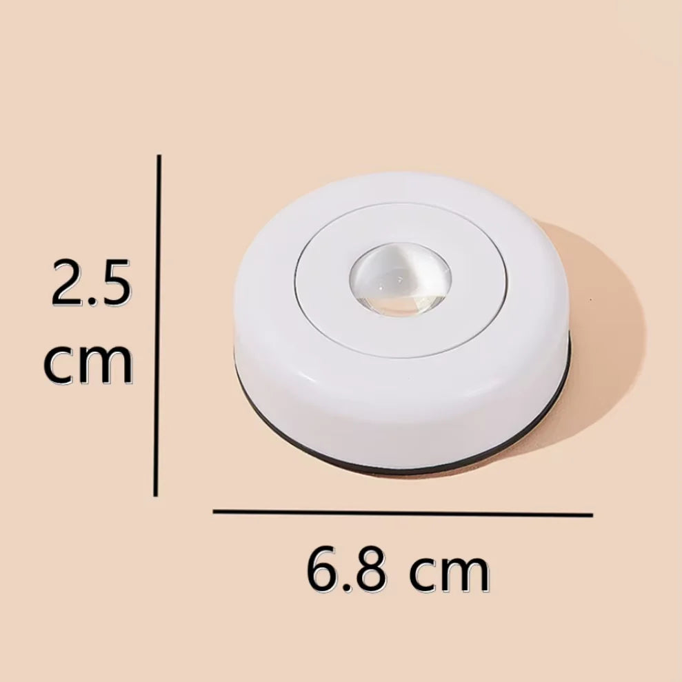 Touch LED Cabinet Light — Battery‑Powered Stick‑On Lamp for Closets, Kitchens & Nighttime Spaces
