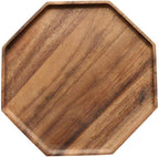 Set of 2 Acacia Wooden Trays — Premium Serving Platters for Hosting & Everyday Use