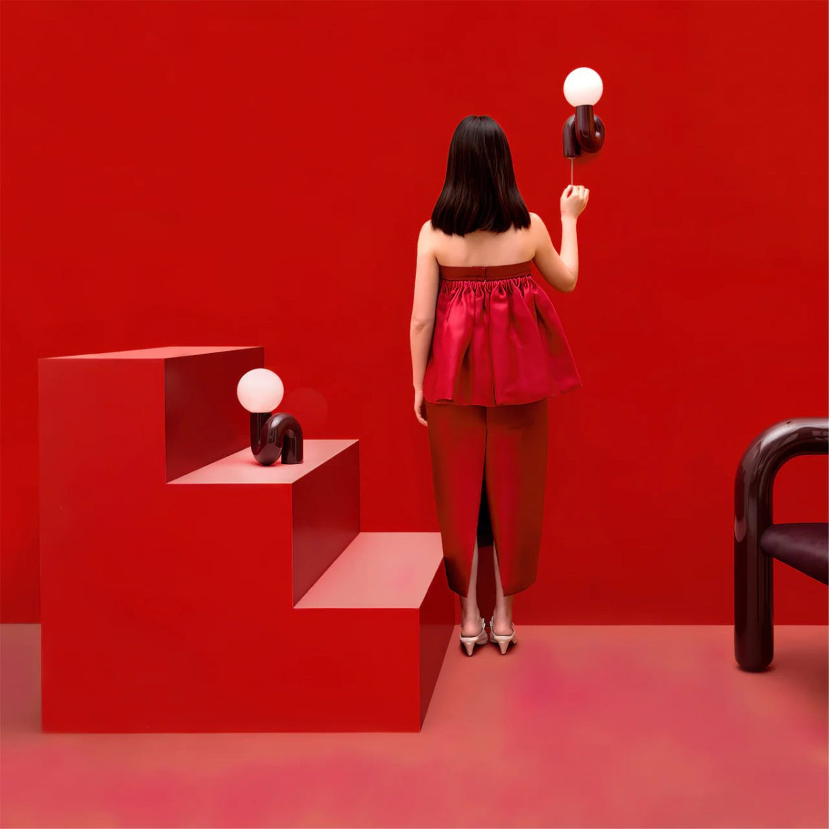 Modern Quirky Chunky Table Lamp — Playful Sculptural Lighting for Contemporary Interiors