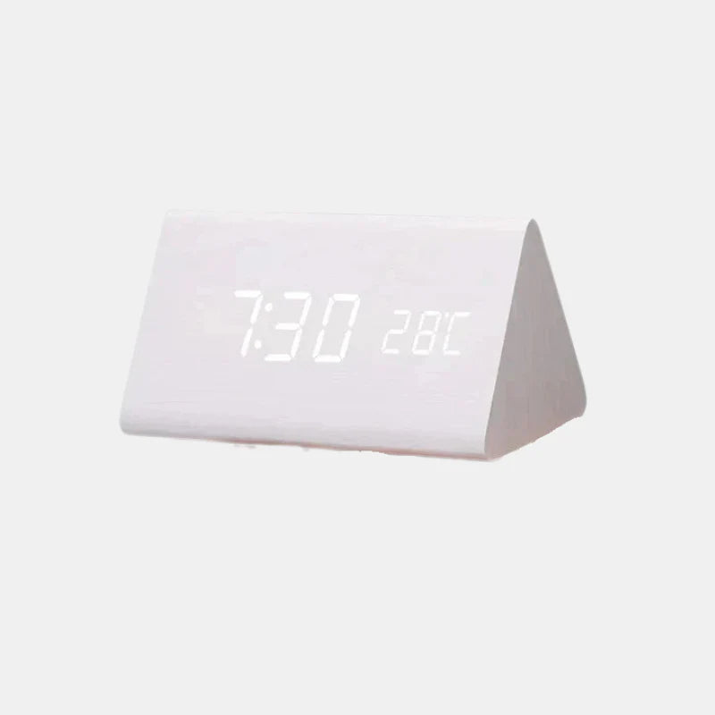 Royallure Smart Digital Alarm Clock — LED Display, Multiple Alarms & Modern Wooden Design