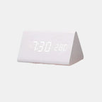 Royallure Smart Digital Alarm Clock — LED Display, Multiple Alarms & Modern Wooden Design
