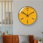 Norviga Noir — Black Scandinavian Wall Clock with Quartz Movement