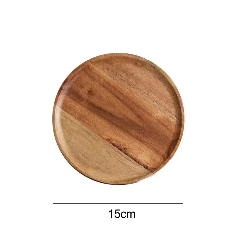 3‑in‑1 Bamboo Serving Platter — Round Wooden Tray for Fruit, Bread, Salads & Charcuterie