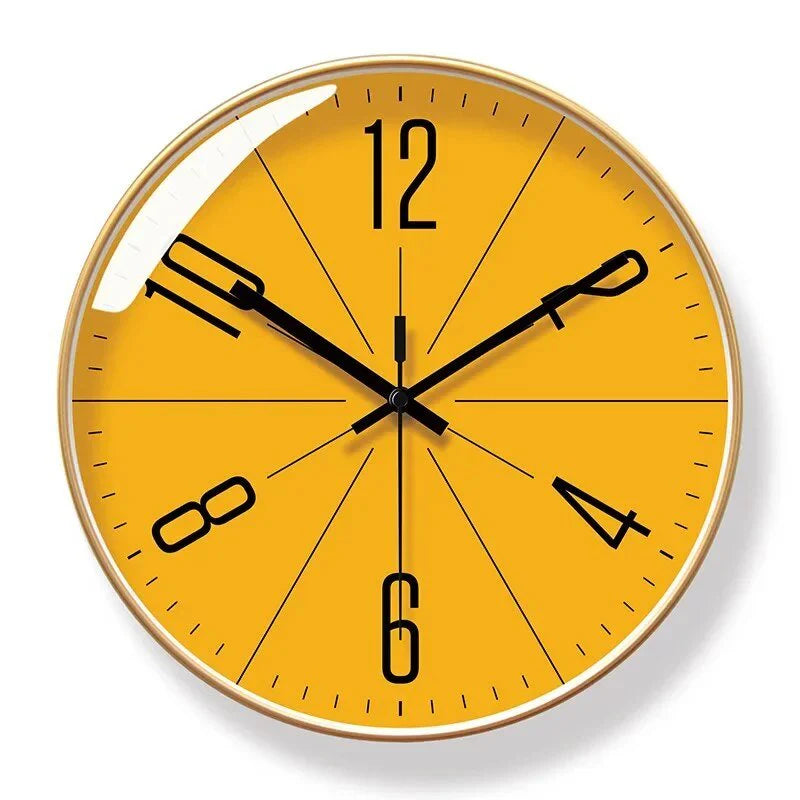 Norviga Noir — Black Scandinavian Wall Clock with Quartz Movement