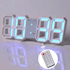 Nordic Digital Alarm Clock — Modern LED Wall & Table Clock with Calendar & Thermometer