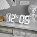 Nordic Digital Alarm Clock — Modern LED Wall & Table Clock with Calendar & Thermometer