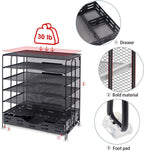 ⭐ 7‑Tier Metal Mesh Desk Organizer — Large‑Capacity Office Paper & File Tray