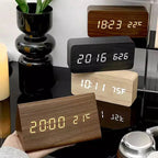 Royallure Smart Digital Alarm Clock — LED Display, Multiple Alarms & Modern Wooden Design