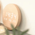 Royallure Svenna Wall Clock — Minimalist Scandinavian Design, Digital Display & Rechargeable Convenience