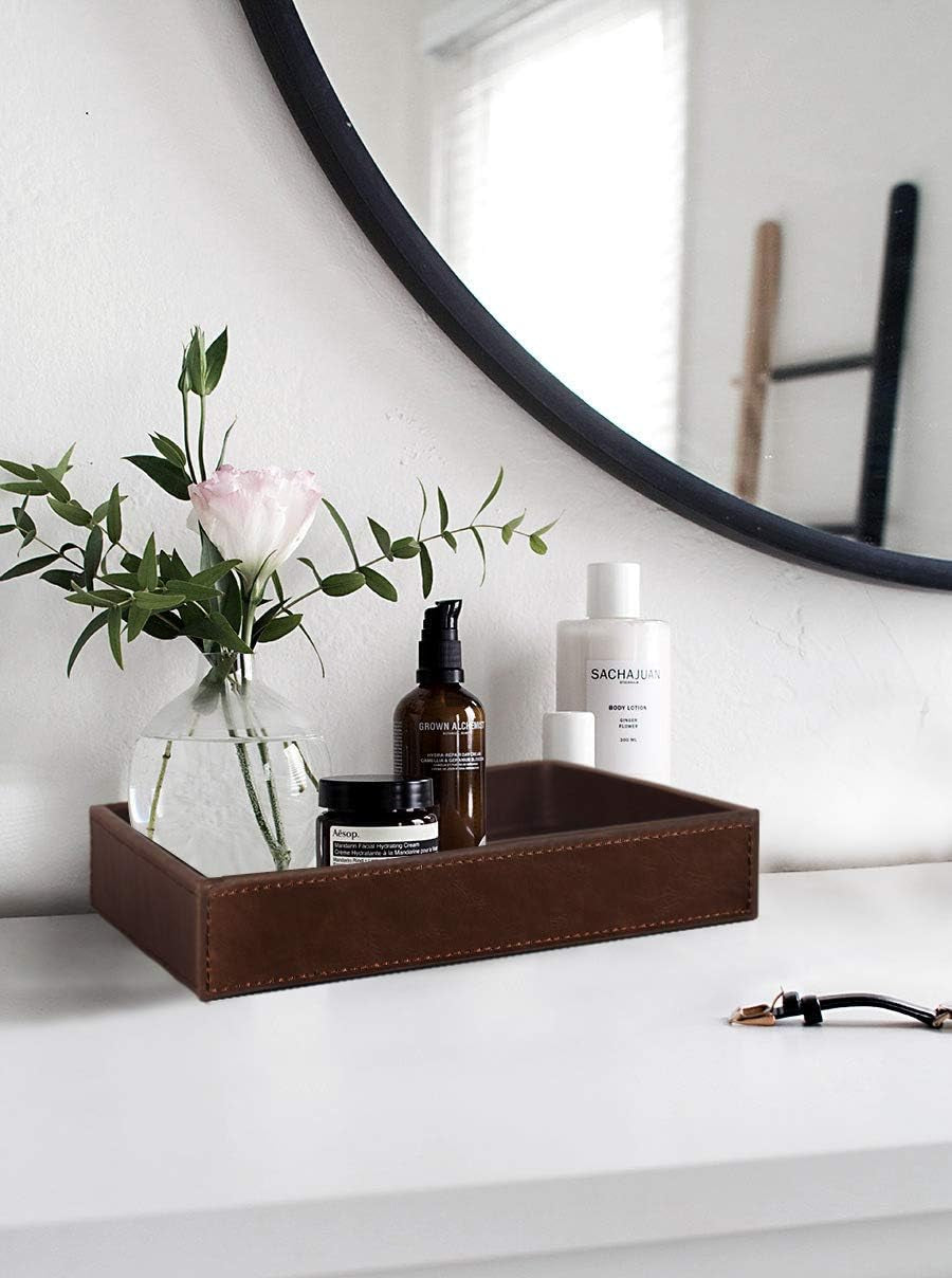 Premium Faux Leather Multipurpose Tray