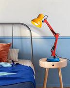 Memphis Retro Eye‑Protection Table Lamp — Adjustable Metal Desk Lamp with Full‑Spectrum Lighting