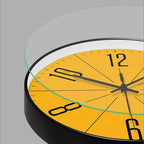 Norviga Noir — Black Scandinavian Wall Clock with Quartz Movement
