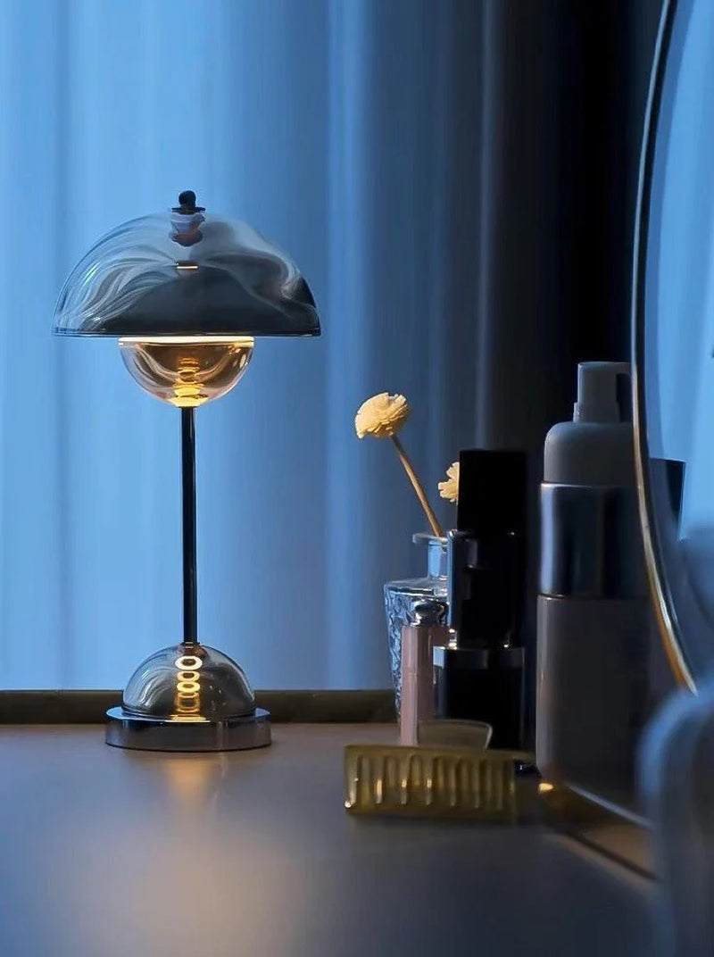 Nordic Flowerpot Table Lamp — Dimmable, Portable & Iconically Modern