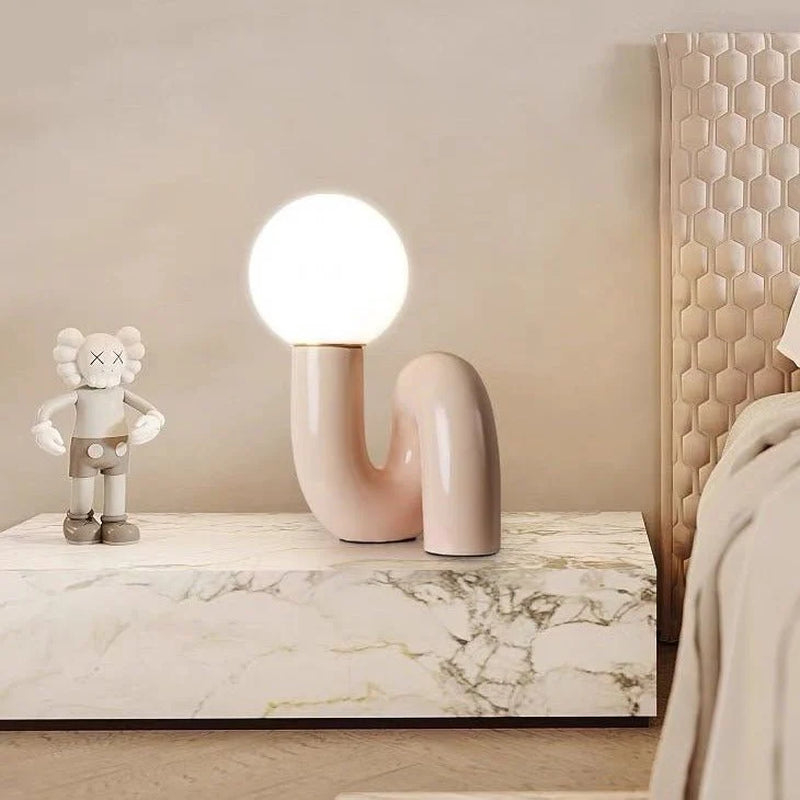 Modern Quirky Chunky Table Lamp — Playful Sculptural Lighting for Contemporary Interiors