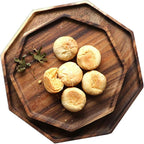Set of 2 Acacia Wooden Trays — Premium Serving Platters for Hosting & Everyday Use