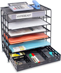 ⭐ 7‑Tier Metal Mesh Desk Organizer — Large‑Capacity Office Paper & File Tray