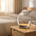 Minimalist Wake‑Light Lamp — Wireless Charging, Soft Illumination & Gentle Alarm