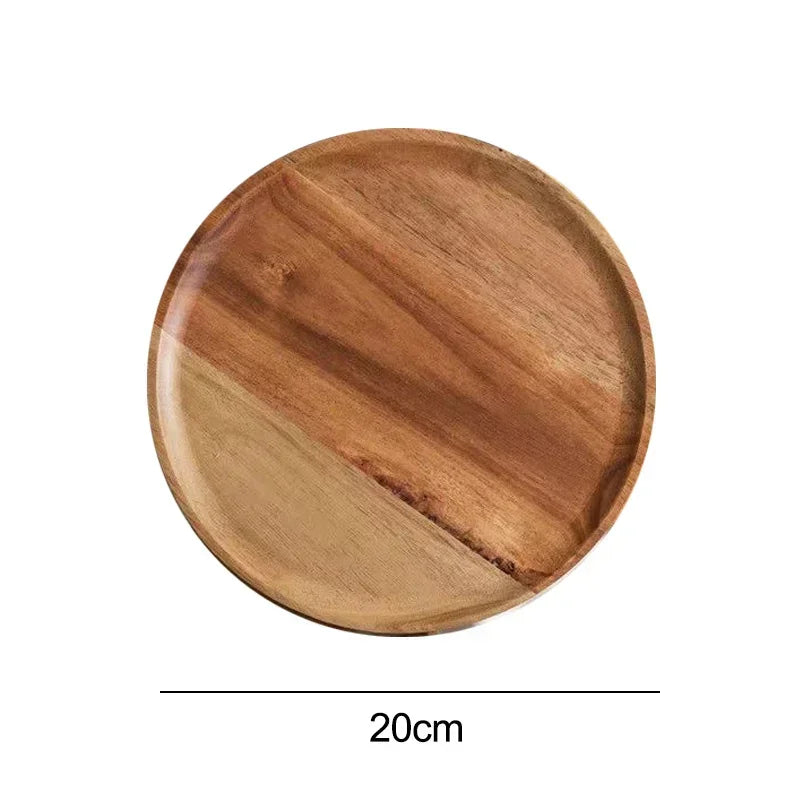 3‑in‑1 Bamboo Serving Platter — Round Wooden Tray for Fruit, Bread, Salads & Charcuterie
