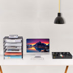 ⭐ 7‑Tier Metal Mesh Desk Organizer — Large‑Capacity Office Paper & File Tray
