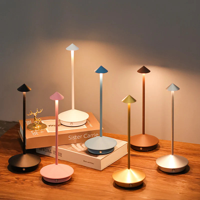 Modern Aluminum Mushroom LED Lamp — Minimalist Atmosphere Light for Restaurants, Bedrooms & Home Décor