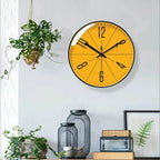 Norviga Noir — Black Scandinavian Wall Clock with Quartz Movement
