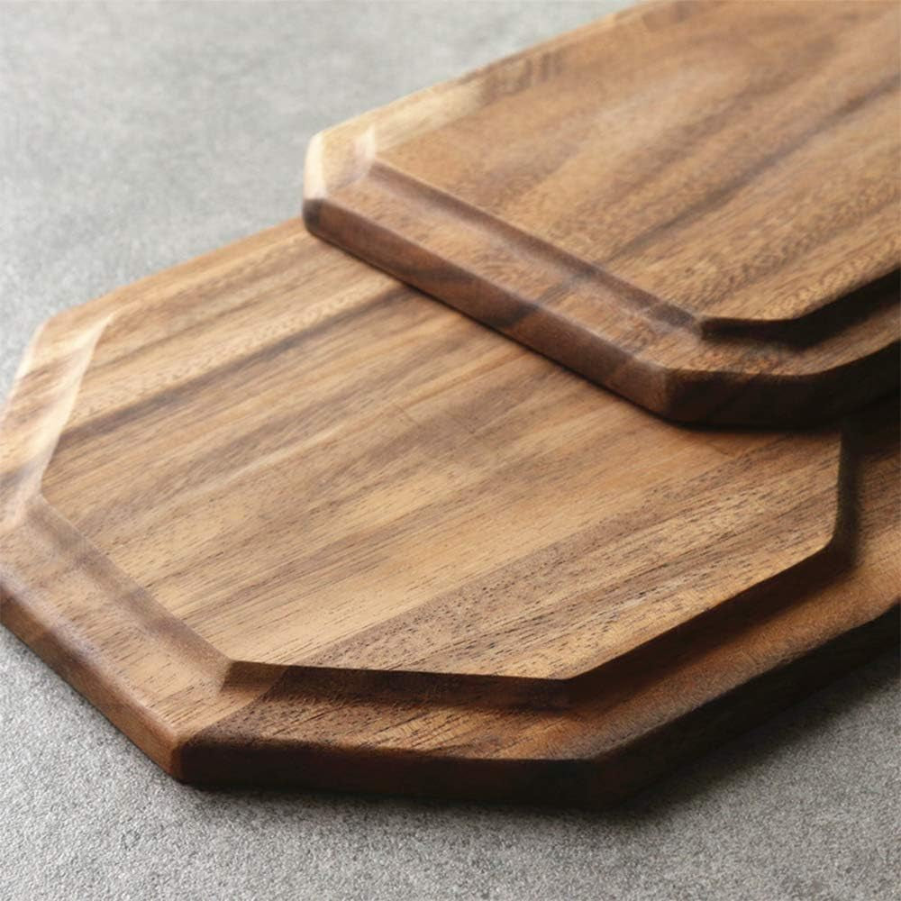 Set of 2 Acacia Wooden Trays — Premium Serving Platters for Hosting & Everyday Use
