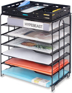 ⭐ 7‑Tier Metal Mesh Desk Organizer — Large‑Capacity Office Paper & File Tray