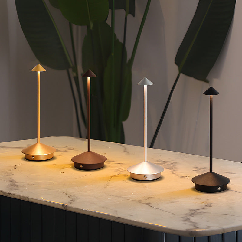 Modern Aluminum Mushroom LED Lamp — Minimalist Atmosphere Light for Restaurants, Bedrooms & Home Décor