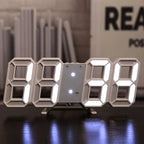 Nordic Digital Alarm Clock — Modern LED Wall & Table Clock with Calendar & Thermometer