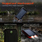 Hypergear Solpro 10K Fast Charge Solar 10000Mah PD Power Bank