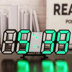Nordic Digital Alarm Clock — Modern LED Wall & Table Clock with Calendar & Thermometer