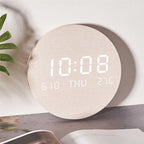 Royallure Svenna Wall Clock — Minimalist Scandinavian Design, Digital Display & Rechargeable Convenience