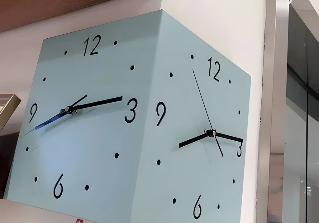 Garduru Clock — Elegant Double‑Sided Wall Clock