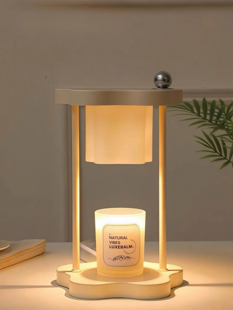 Nordic Floral Candle Warmer Lamp — Dimmable, Timer‑Enabled & Open‑Flame‑Free Scenting