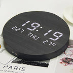 Royallure Svenna Wall Clock — Minimalist Scandinavian Design, Digital Display & Rechargeable Convenience