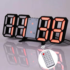 Nordic Digital Alarm Clock — Modern LED Wall & Table Clock with Calendar & Thermometer
