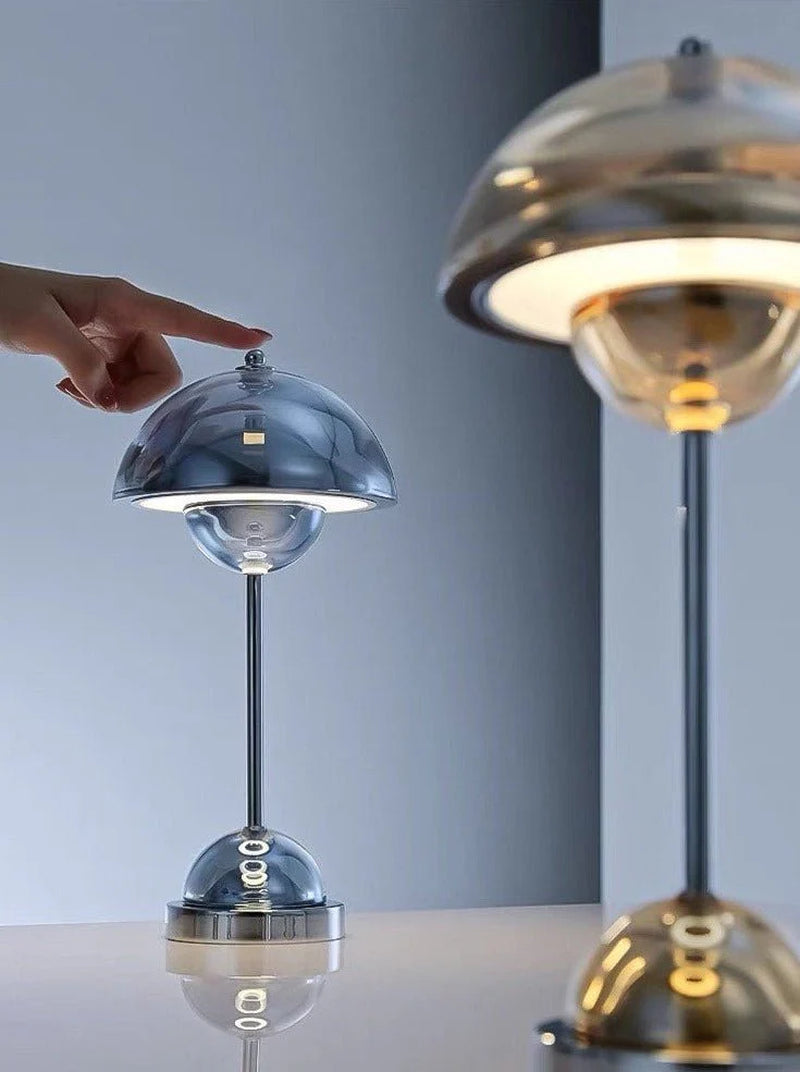 Nordic Flowerpot Table Lamp — Dimmable, Portable & Iconically Modern