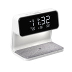 Multifunction Alarm Clock — Wireless Charger & LED Night Lamp