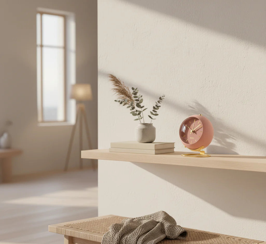 Buzzley Retro Alarm Clock — Silent Movement for Peaceful Nights