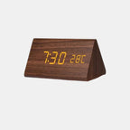 Royallure Smart Digital Alarm Clock — LED Display, Multiple Alarms & Modern Wooden Design