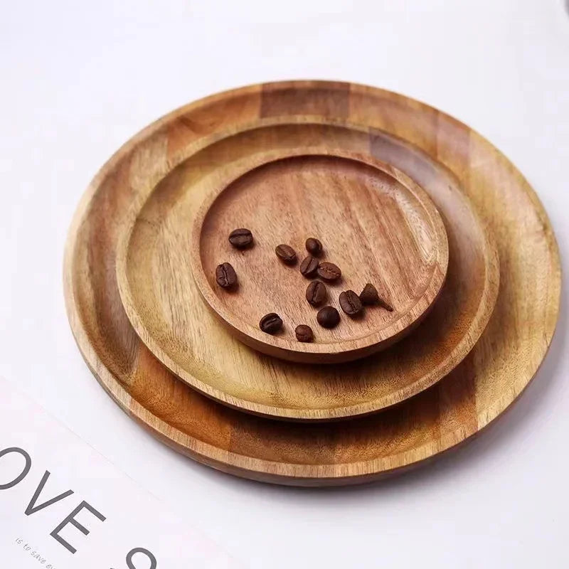 3‑in‑1 Bamboo Serving Platter — Round Wooden Tray for Fruit, Bread, Salads & Charcuterie